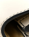 Calfskin J'AD1OR Chain Flap Bag Off White