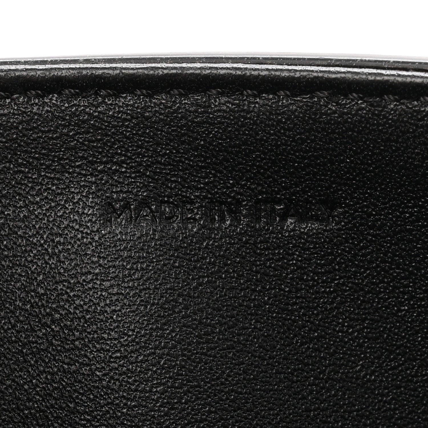 Shiny Calfskin Triomphe Chain Bag Black
