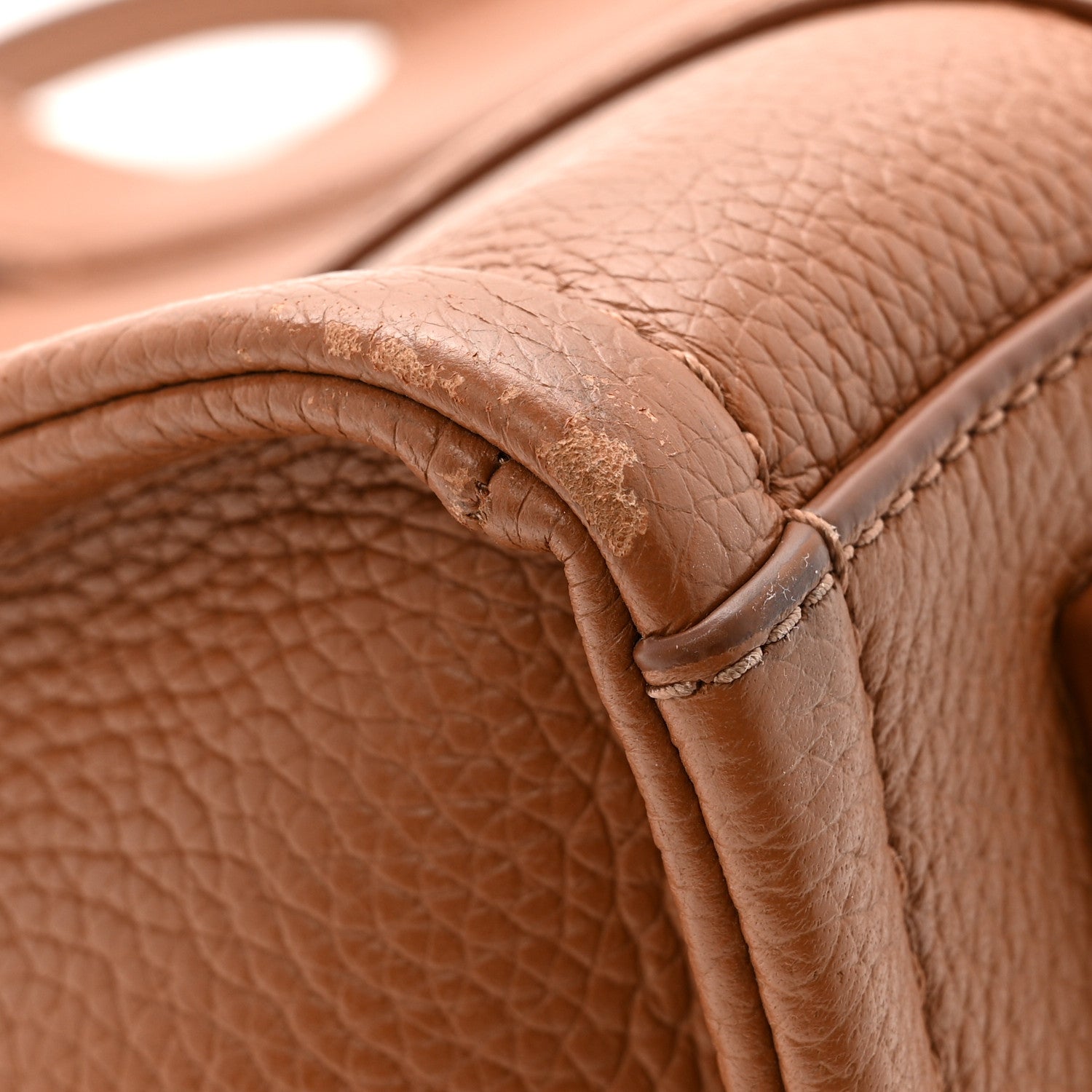Grained Calfskin Medium The Tote Bag Argan Oil