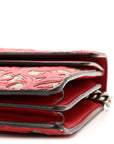 GG Supreme Monogram Arabesque Dionysus Shoulder Bag Hibiscus Red