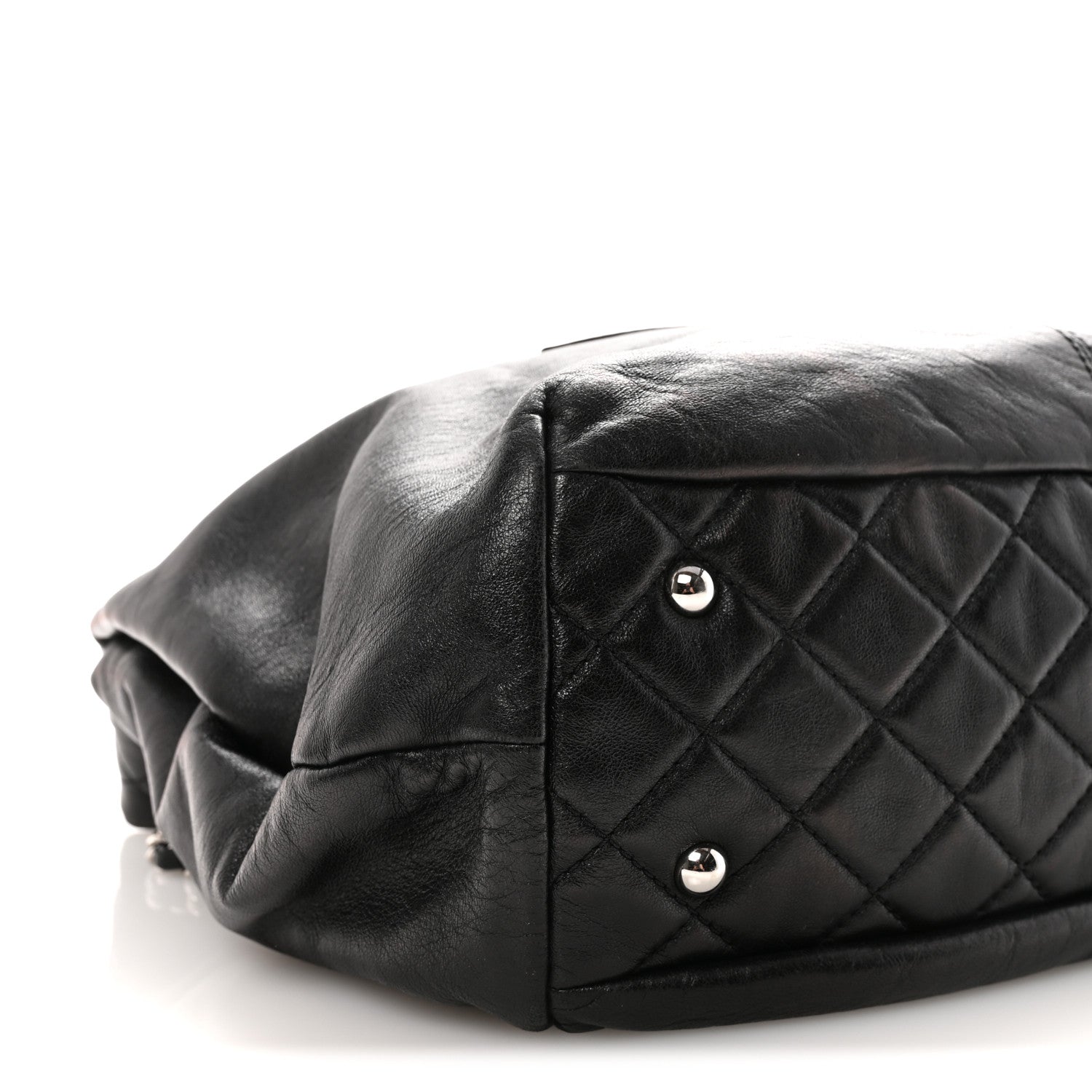Calfskin Large Trianon Tote Black
