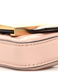Nappa Matisse FF Embossed Nano Maxi Buckle Baguette Charm Rosa Quarzo