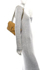 Lambskin Chevron Quilted Small Loulou Bag Sunflower