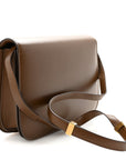 Box Calfskin Medium Classic Box Flap Bag Camel