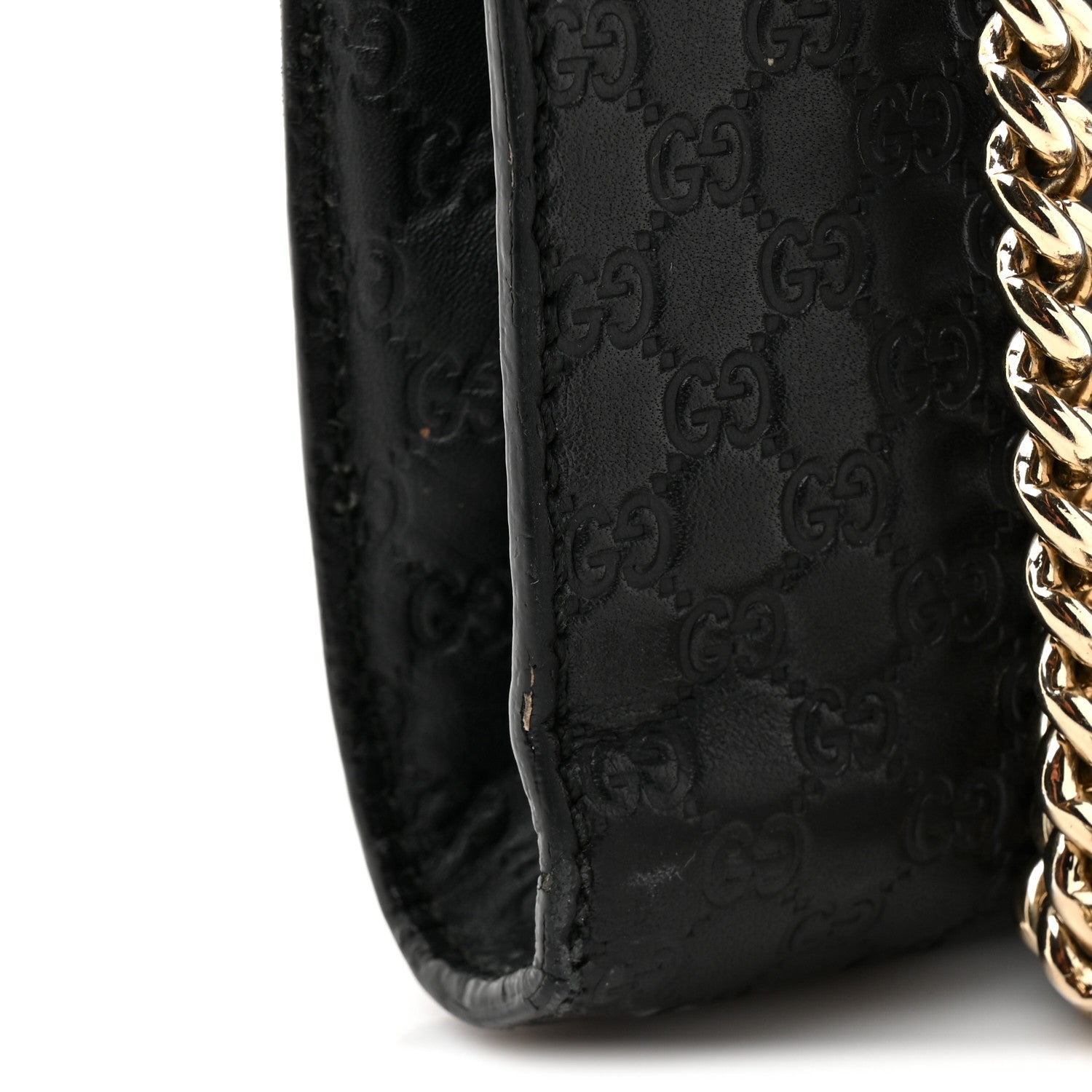 MicroGCCIssima Mini Emily Chain Shoulder Bag Black