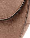 Grained Calfskin Saddle Bag Blush