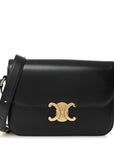 Shiny Calfskin Medium Triomphe Black