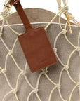 Canvas Calfskin Le Petit Filet Pralu Natural