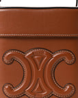 Smooth Calfskin Medium Cuir Triomphe Box Tan