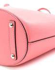 Supple Calfskin Small Bucket Bag Bright Coral Pink