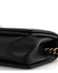 Lambskin Quilted Medium Boy Flap Black
