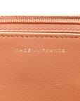 Lambskin Quilted Preppy Satchel Wallet On Chain WOC Brown
