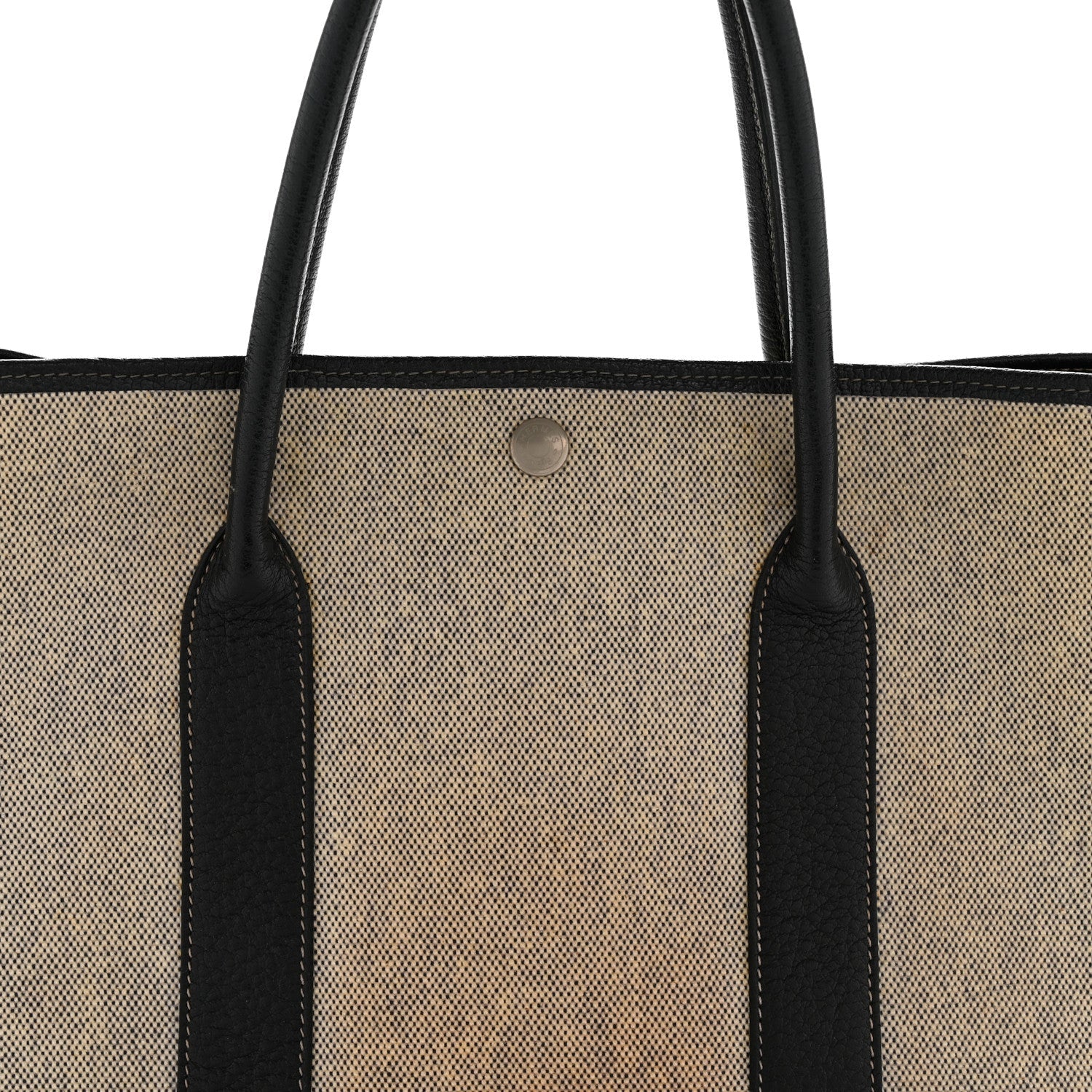 Toile H Buffle Skipper Garden Party 36 MM Tote Black