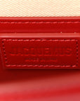 Glazed Calfskin Le Bambino Long Red