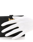 Matte Alligator Bearn Compact Wallet Black