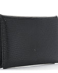 Lizard Calvi Card Case Black