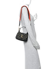 Jacquard Black Denim GG Monogram Textured Dollar Calfskin Mini Jackie 1961 Hobo Black Ivory