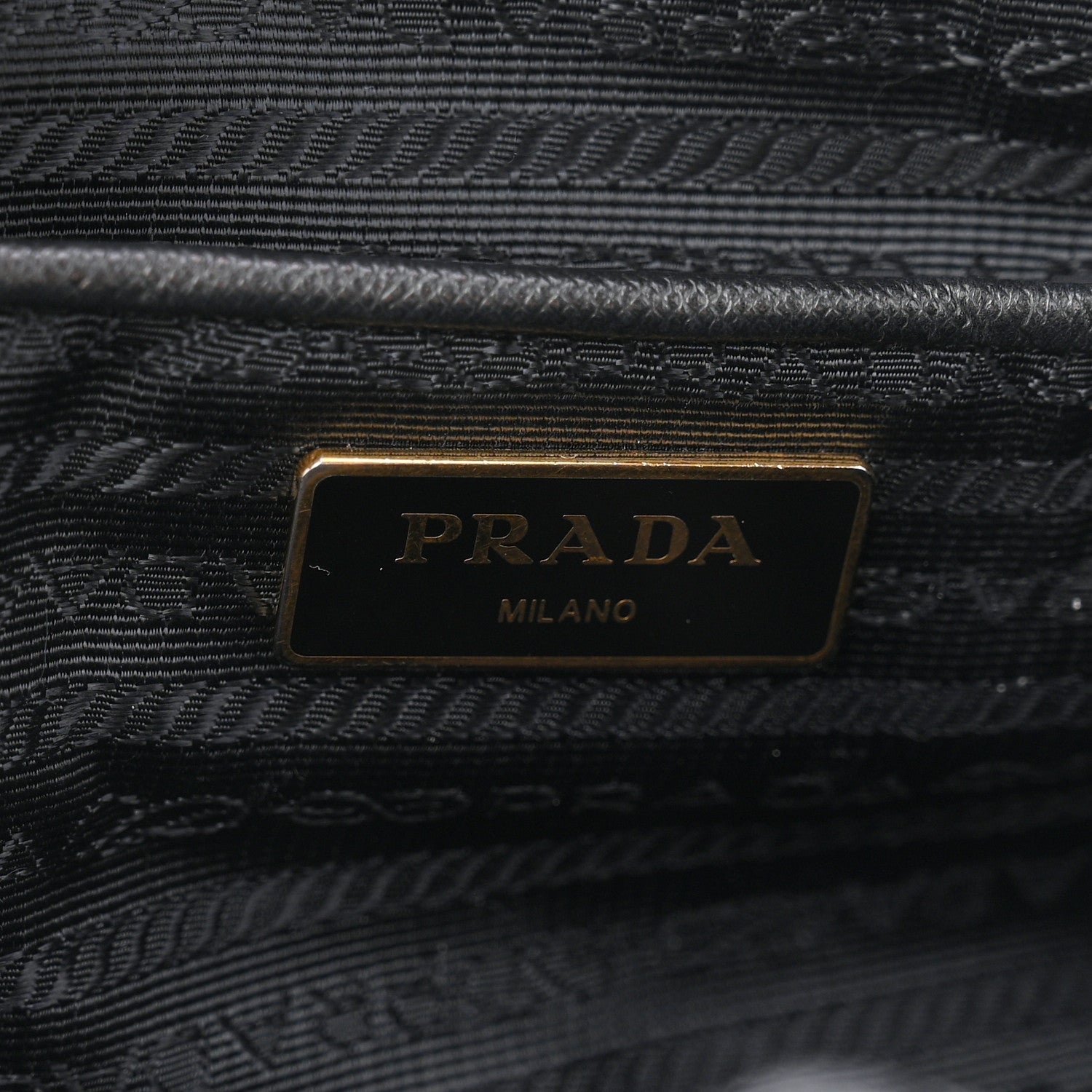 Saffiano Tessuto Nylon Shopping Tote Black