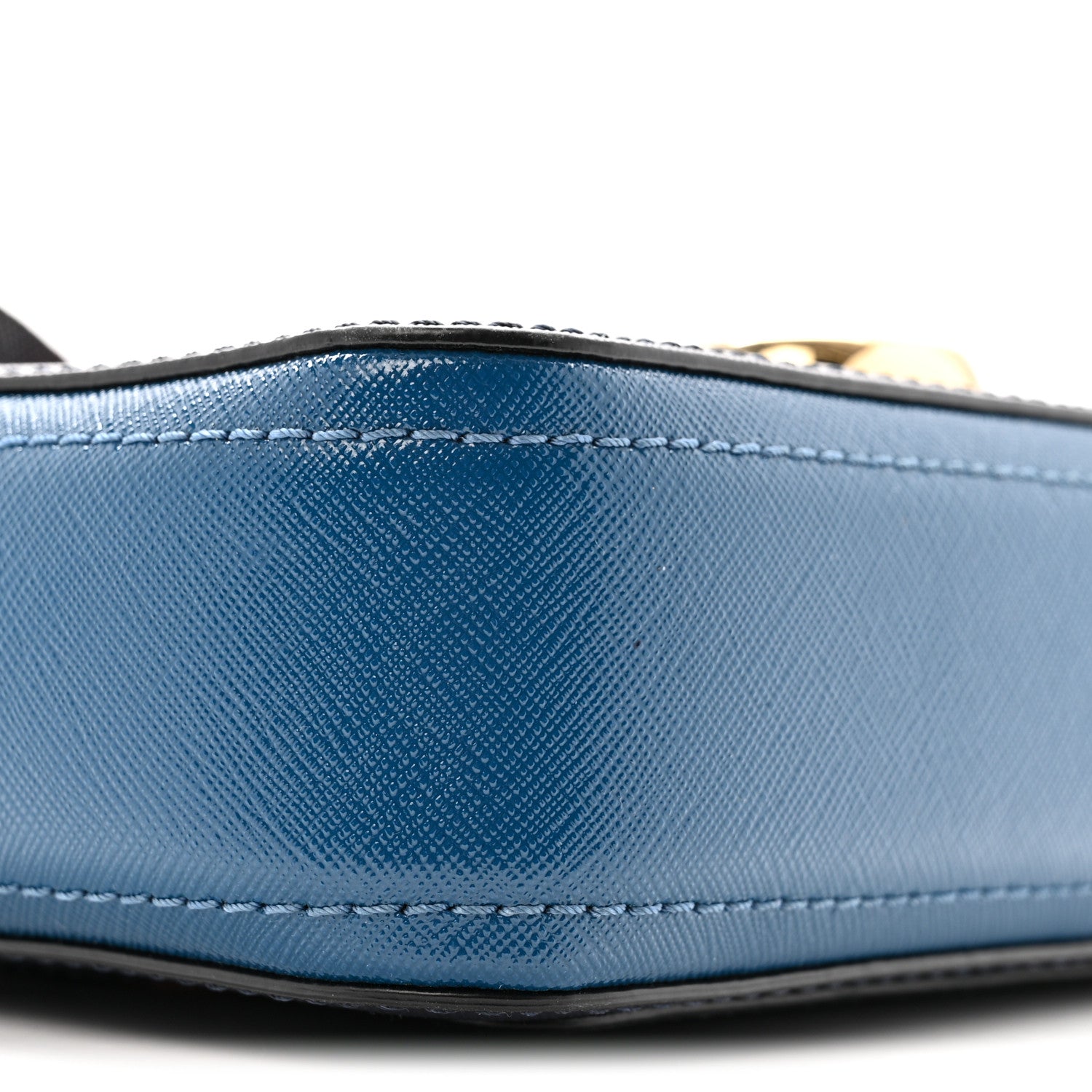 Saffiano Small Snapshot Camera Bag Navy Multicolor