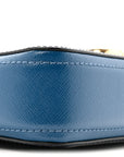 Saffiano Small Snapshot Camera Bag Navy Multicolor