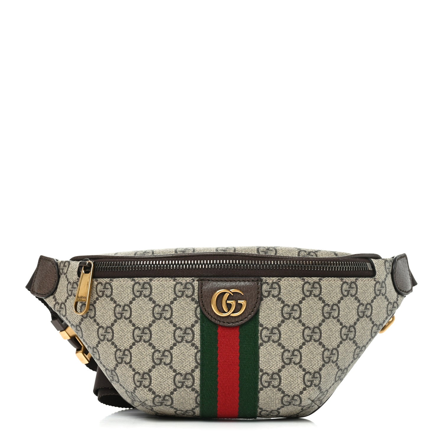 GG Supreme Monogram Web Small Ophidia Belt Bag Beige Ebony New Acero