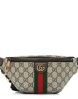 GG Supreme Monogram Web Small Ophidia Belt Bag Beige Ebony New Acero