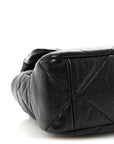 Goatskin Quilted Large CHNL 19 Flap Black