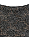Canvas Calfskin Mini Ava Triomphe Shoulder Bag Tan