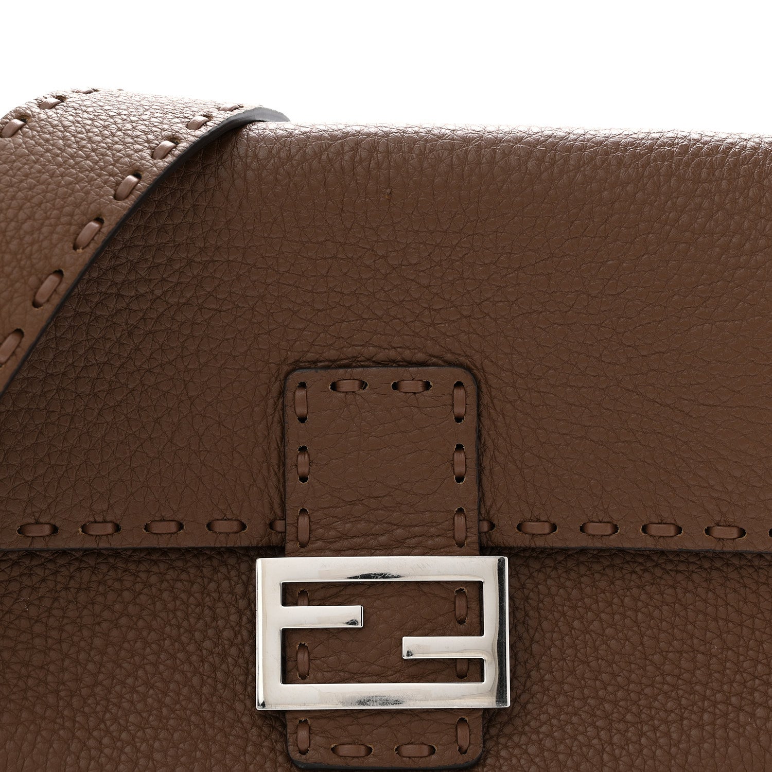 Cuoio Roma Sellerissima Nappa Sintetica Tape Stitch Baguette Fettuccia