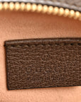GG Supreme Monogram Web Mini Ophidia Round Shoulder Bag Brown