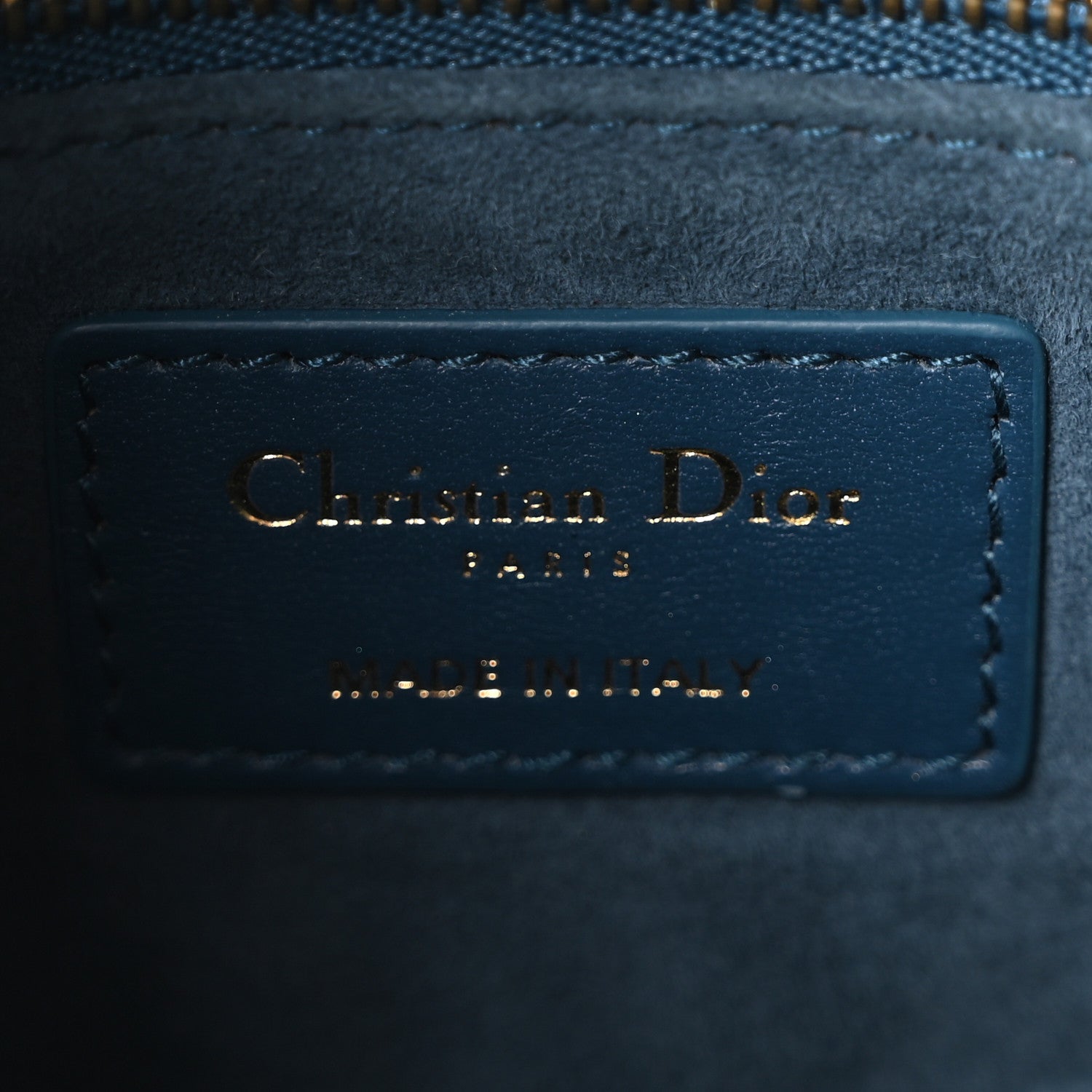Lambskin Cannage Small My ABCD1OR Lady D1OR Deep Ocean