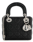 Lambskin Cannage Mini Lady D1OR Black