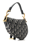 Oblique Mini Saddle Bag Blue
