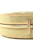 Crystal Vitello Laminato Suede FF Nano FNDIgraphy Hobo Bag Platino