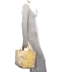 Nappa Intrecciato Nuance Bucket Ombre Tote Yellow