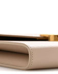 Grain De Poudre Monogram Cassandra Chain Wallet  Dark Beige