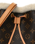 Monogram Shearling Cozygram Neonoe BB