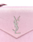 Metallic Calfskin Monogram Envelope Chain Wallet New Azalea