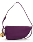 Calfskin Mini Shield Sling Bag Thistle