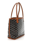Goyardine Reversible Mini Anjou Black Gold