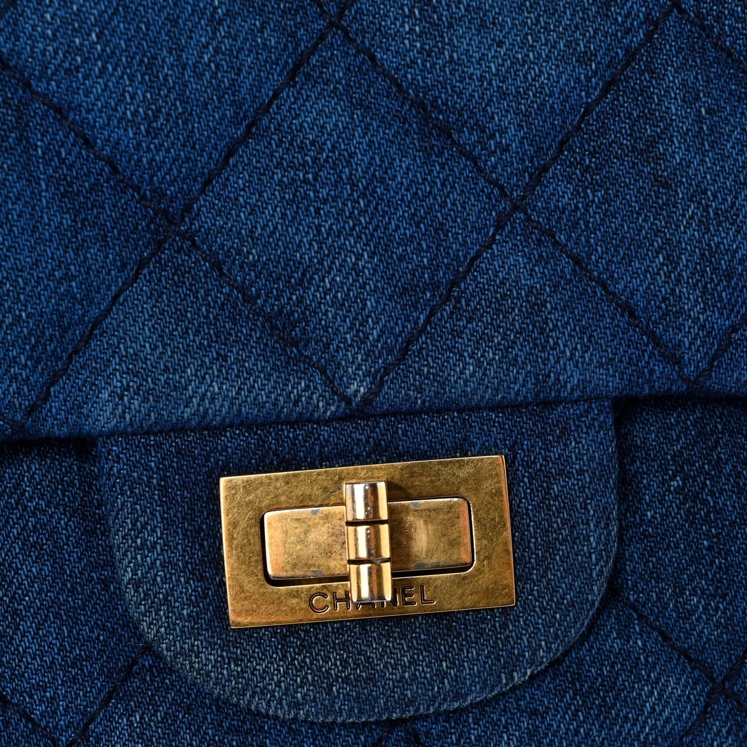 Denim Quilted 2.55 Reissue 226 Double Flap Blue