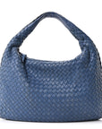 Nappa Intrecciato Medium Veneta Hobo Oceano