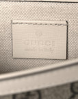 GG Supreme Monogram Textured Dollar Calfskin Web Mini Horsebit 1955 Shoulder Bag