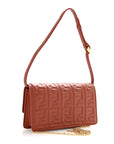 Nappa Matisse FF Embossed Wallet On Chain Baguette Sienna
