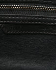 Satin Calfskin Suede Mini Tri-Color Luggage Olive