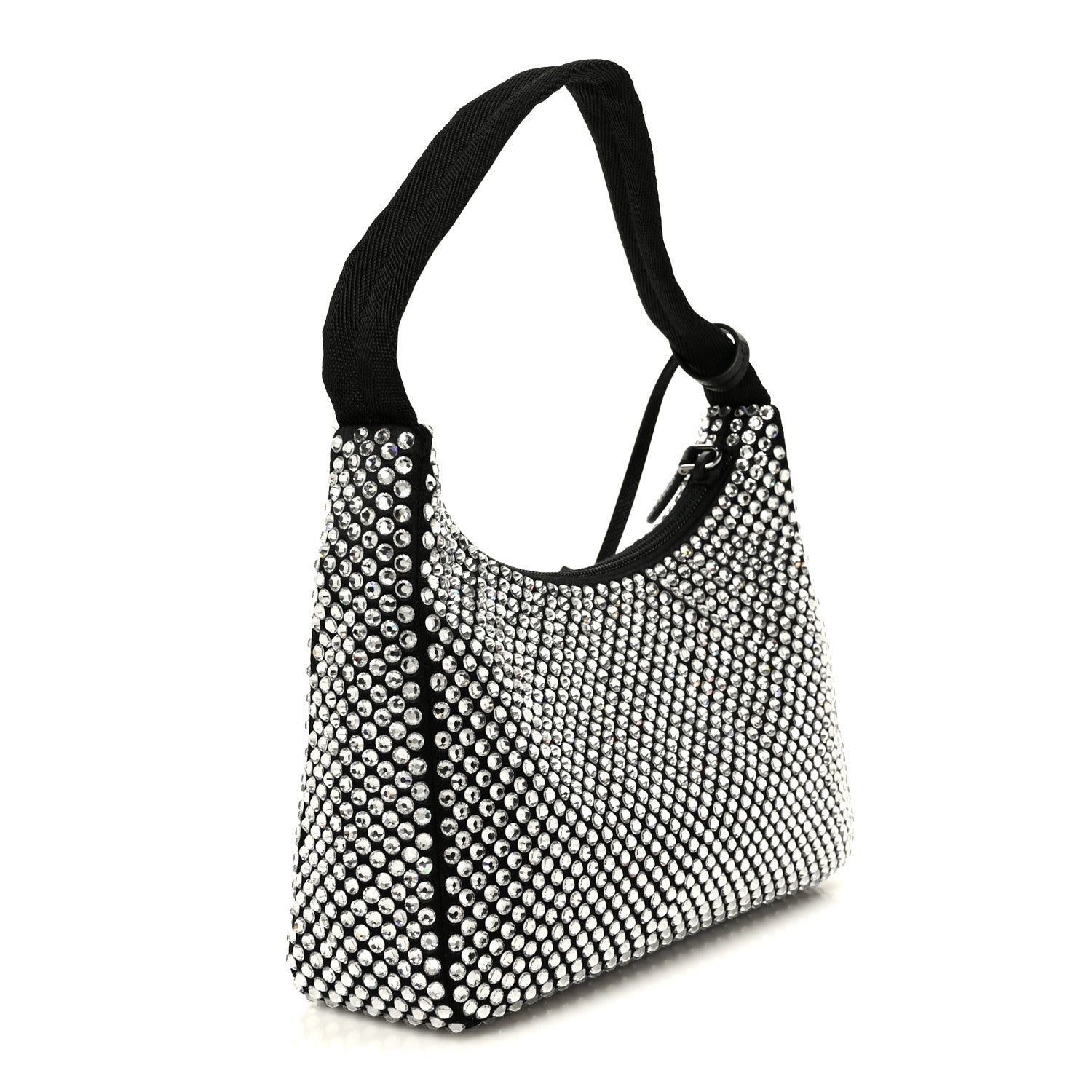 Satin Crystal Mini Re-Edition 2000 Bag Cristal
