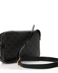 Triomphe Canvas Medium Messenger Bag Black