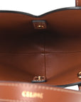 Triomphe Canvas Calfskin Teen Couer Heart Bag Tan