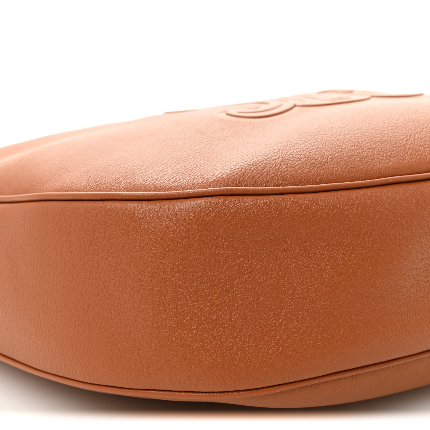 Supple Calfskin Medium Triomphe Heloise Shoulder Bag Tan