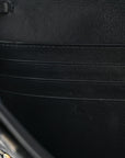 Oblique Saddle Chain Long Wallet Blue
